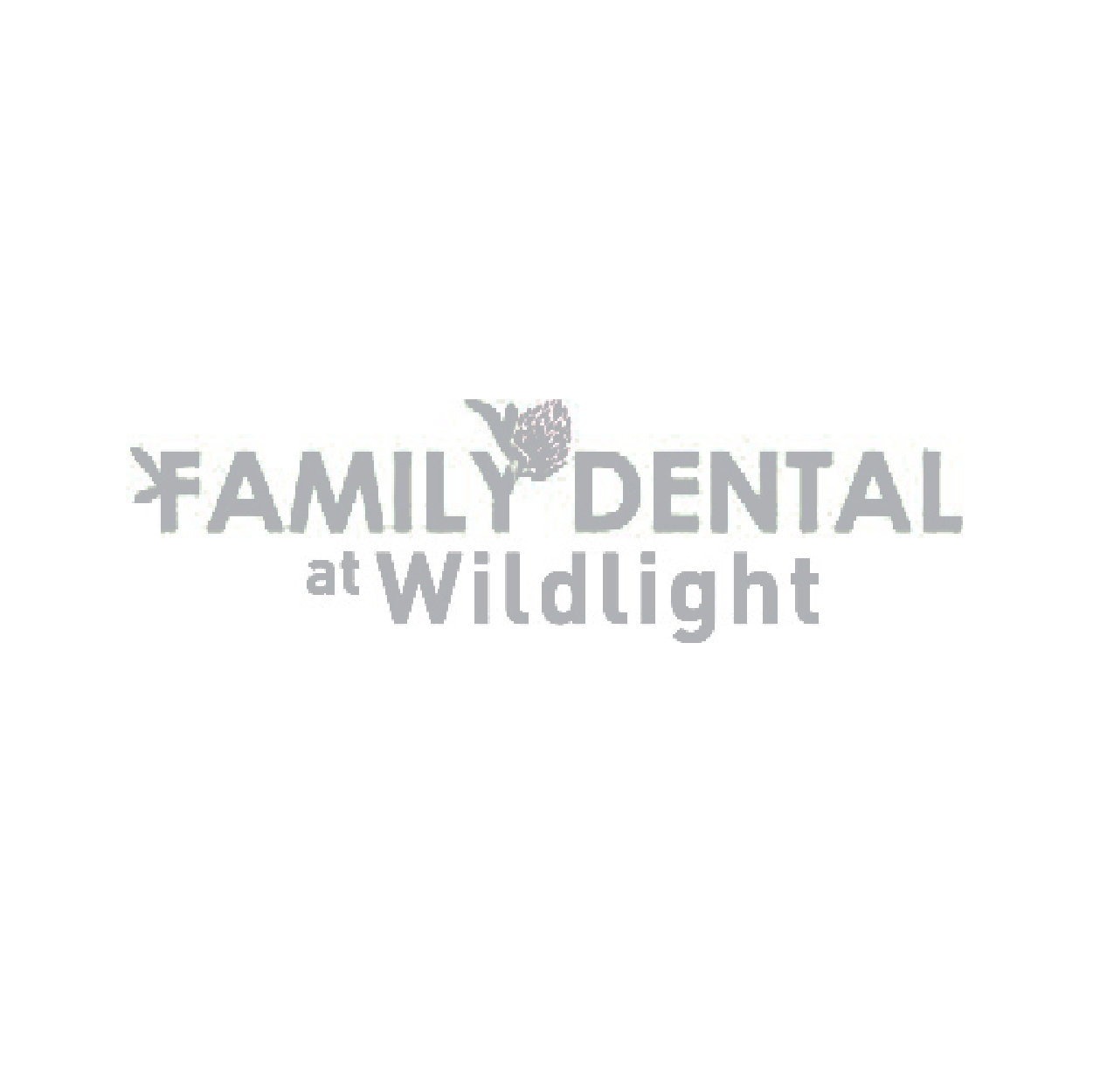 Family Dental at Wildlight logo in gray