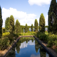 Shot of gardens at the Cummer Museum and Gardens