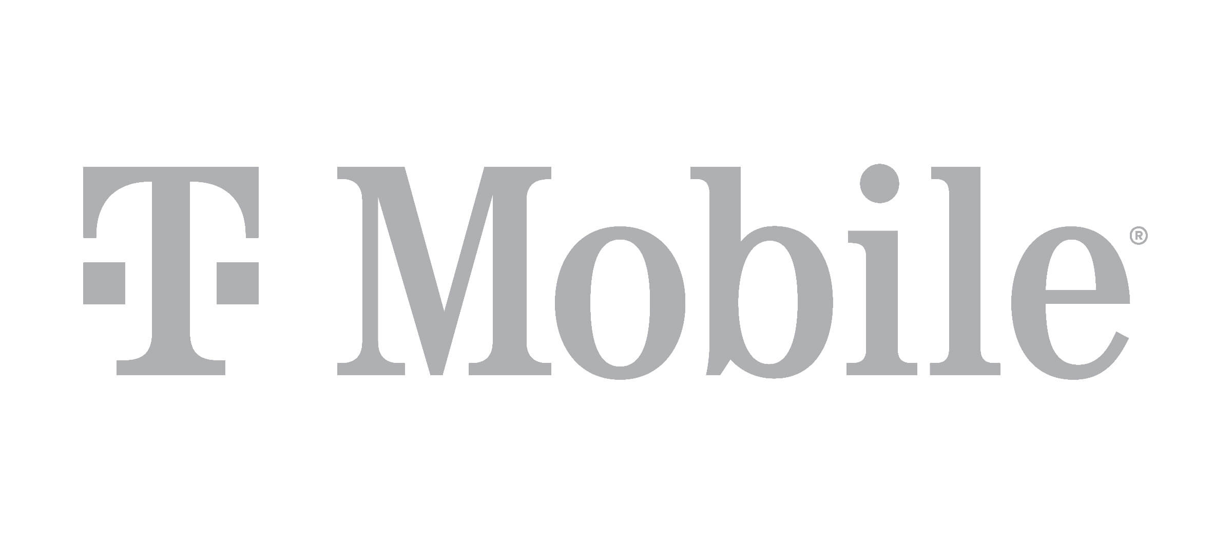 T-Mobile logo in gray