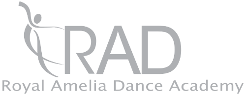 Royal Amelia Dance Academy logo in gray