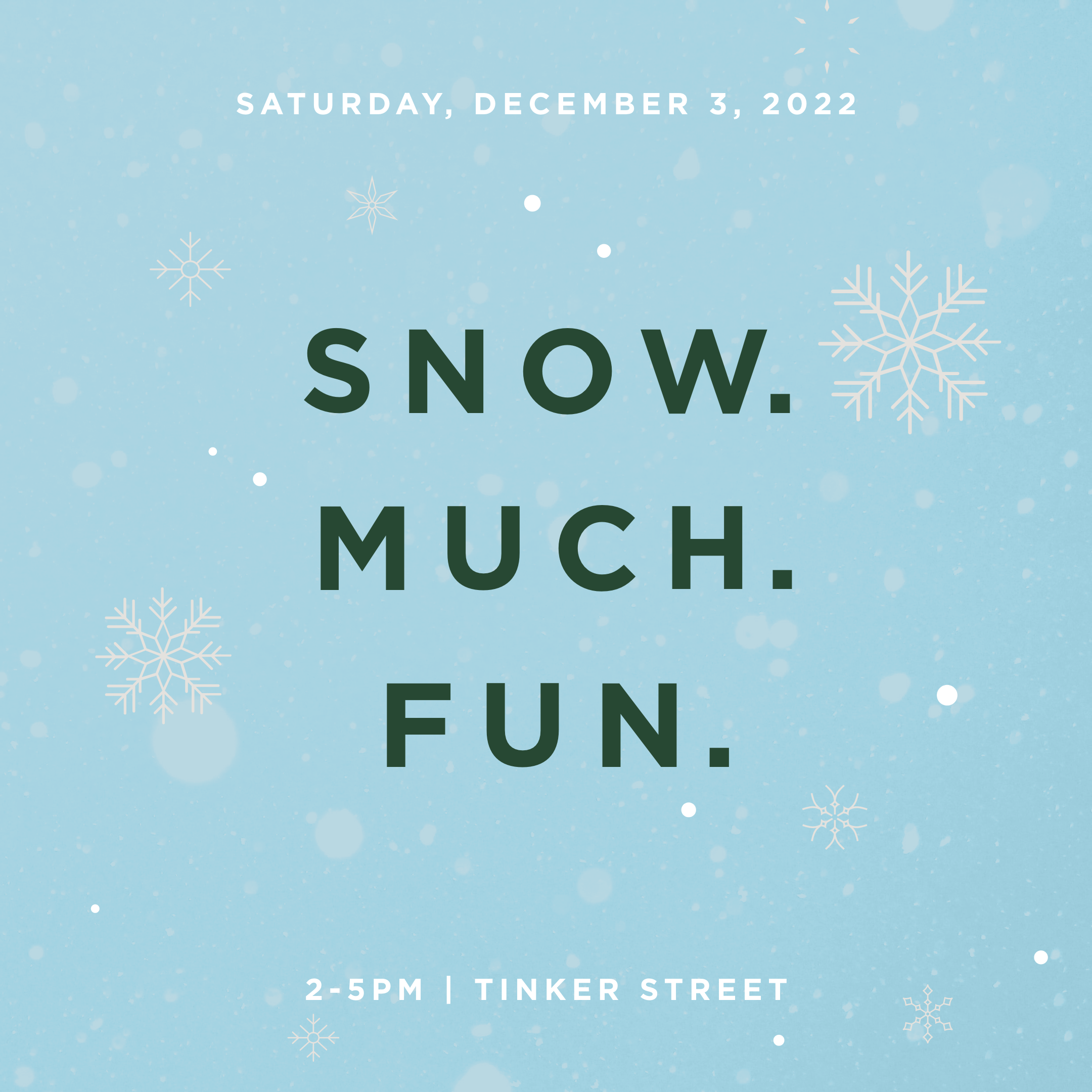 Snow much fun - tinker street.