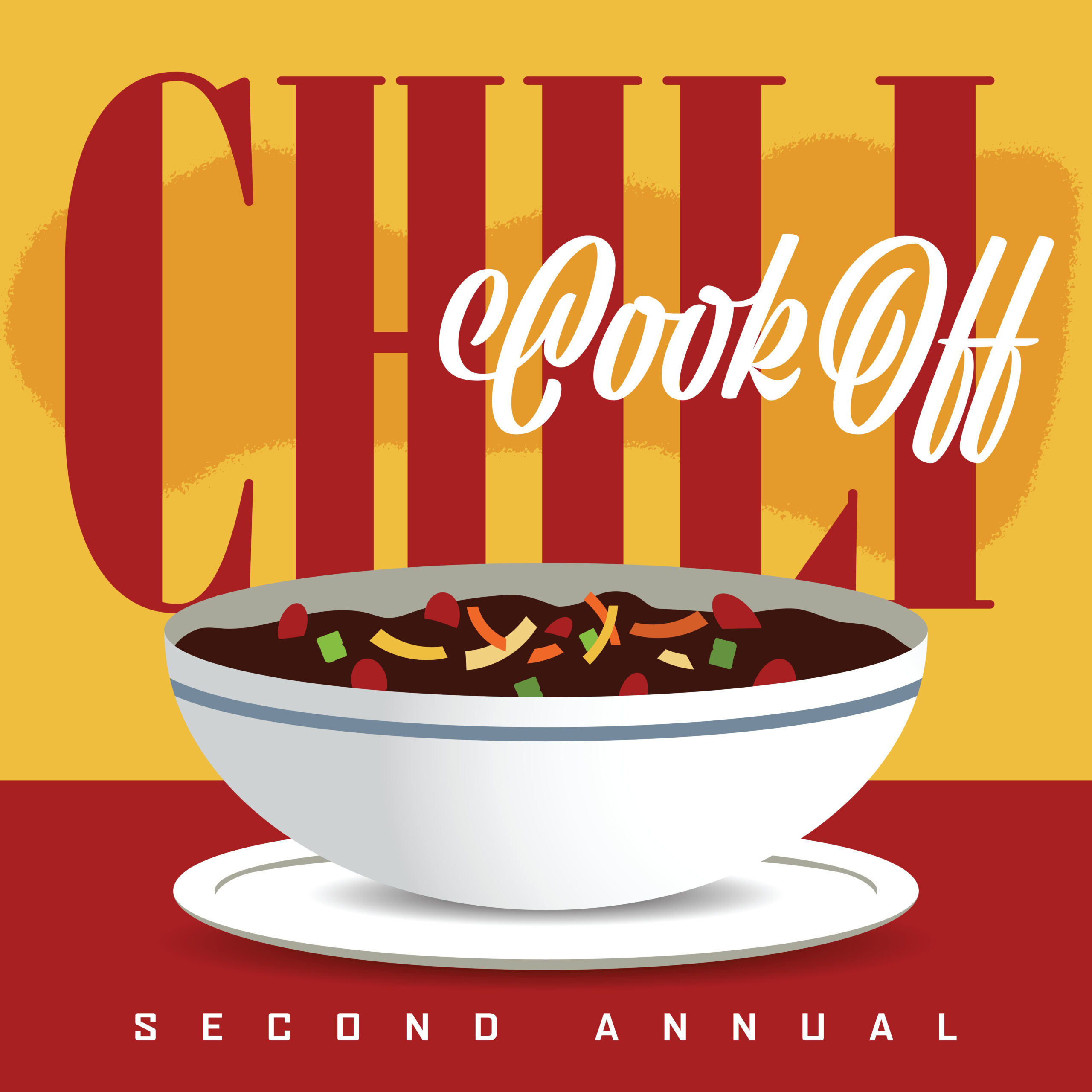 Chili cook off second annual poster.
