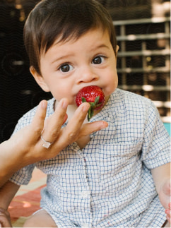 Baby with a pacifier